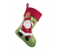 Deluxe Plush Santa Christmas Stocking 40cm x 25cm