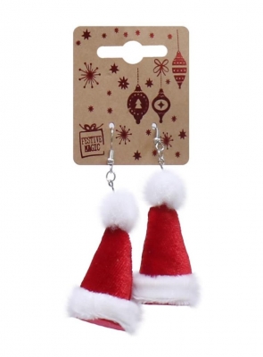 Christmas Earring Santa Hat