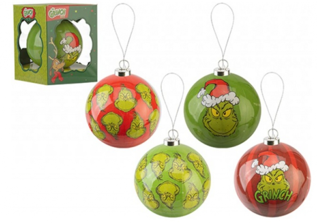 Individual Grinch Bauble 75mm - Click Image to Close