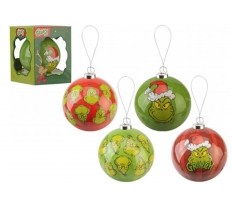Individual Grinch Bauble 75mm