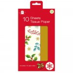 Christmas Tissue Paper Traditional 10 Sheet