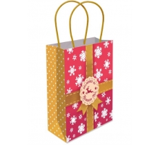 REINDEER MAIL PAPER BAG WITH HANDLES LARGE
