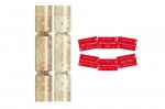 Christmas 50 X 11" Cream And Gold Crackers