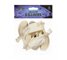 Skeleton Balloons 15 Pack