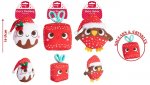 Christmas Squeaky Crinkle Xmas Plush Dog Toy 3