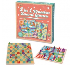 2 In 1 Wooden Board Games 28X28X3cm