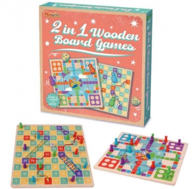 2 In 1 Wooden Board Games 28X28X3cm