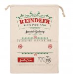 Reindeer Express Delivery Santa Sack 70cm X 50cm