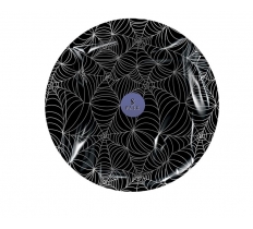 HALLOWEEN PAPER PLATES 22.5CM 8PK - ADULTS