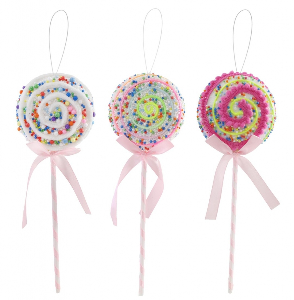 Christmas Hanging Lollipop 29cm - Click Image to Close