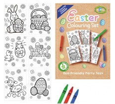 EASTER A6 COLOURING SETS AND 3 COLOURING CRAYONS