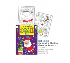 A4 Christmas Santa Colour By Numbers (ZERO VAT)
