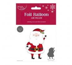 Christmas Santa Standing Foil Balloon 69X47cm