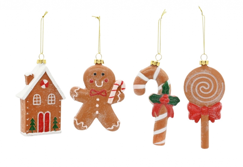 Christmas Hanging Gingerbread Deco - Click Image to Close