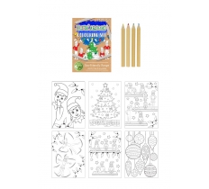 Eco-Friendly' Mini Elfin Around Colouring Set (14cm X 10cm)