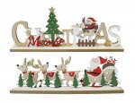 Christmas Table Sign Santa/Sleigh