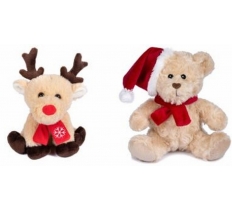 *** OFFER *** Reindeer or Curly Bear With Scarf 15cm