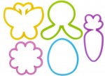 Springtime Easter Cookie Cutters In String Bag 5 Pack