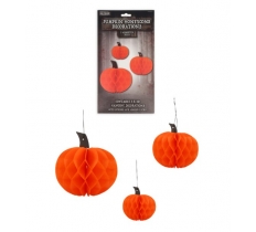 HoneyComb Decoration Hanging Pumpkin Paper