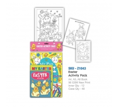 Easter Activity Pack (A4,A5,A6 Books With Crayons)