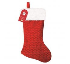 Deluxe Christmas Velvet Stocking 50cm X 21cm