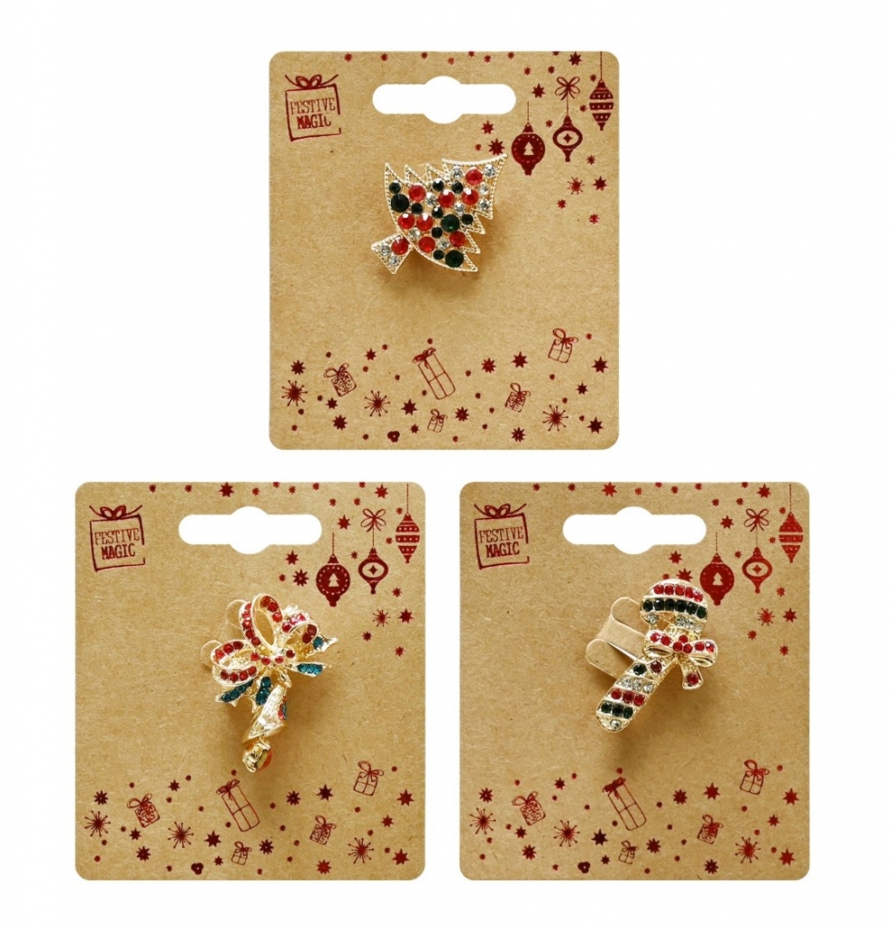 Christmas Jewel Brooch - Click Image to Close