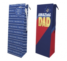 FATHER'S DAY LUXURY FOILED BOTTLE BAG