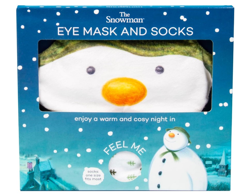 *** OFFER *** Snowman Sleep Mask & Sock Set - Click Image to Close