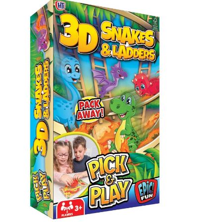Snake & Ladders Pick & Play Dino - Click Image to Close