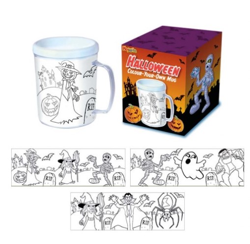 Halloween Colour Your Own Mug - Click Image to Close