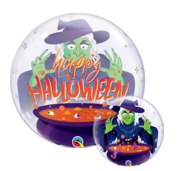 22" QUALATEX SINGLE BUBBLE HALLOWEEN BALLOON - Click Image to Close