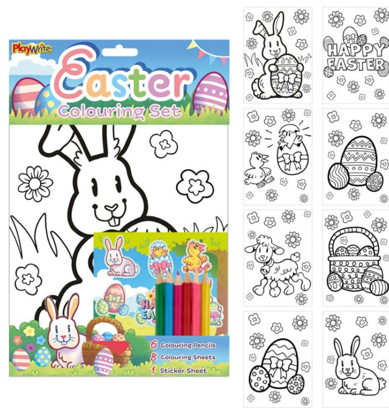 Easter Colouring Set 29.5X22cm - Click Image to Close