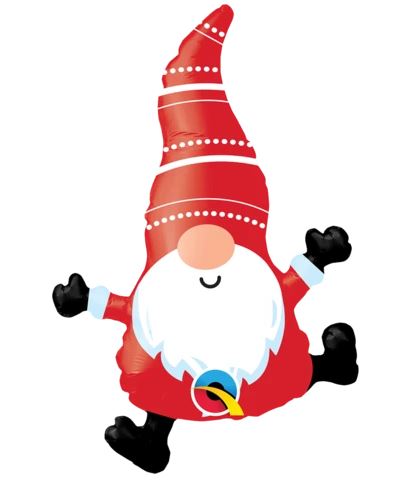 14" Shape Mini Gnome Balloon - Click Image to Close