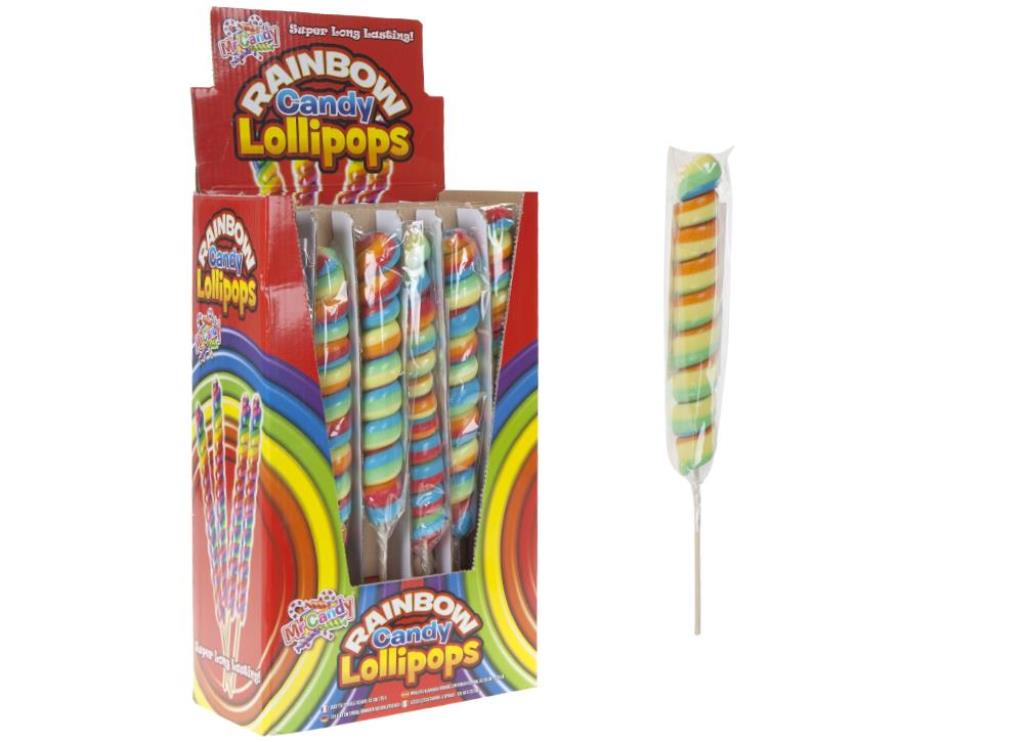 Jumbo Spiral Lolly With Stick 13" 125G - Click Image to Close