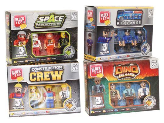 Block Tech Pack Of 3 Figures - Click Image to Close