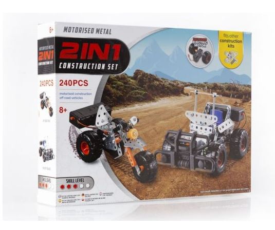 2 In 1 Motorised Construction Set - Click Image to Close