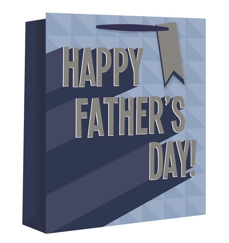 FATHERS DAY EXTRA LARGE WIDE GIFT BAG - Click Image to Close