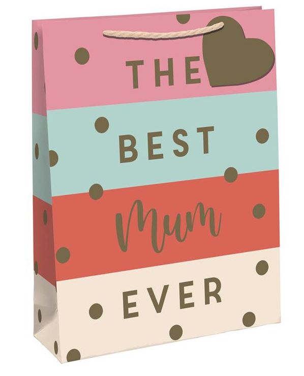 MOTHERS DAY BEST MUM LARGE BAG - Click Image to Close