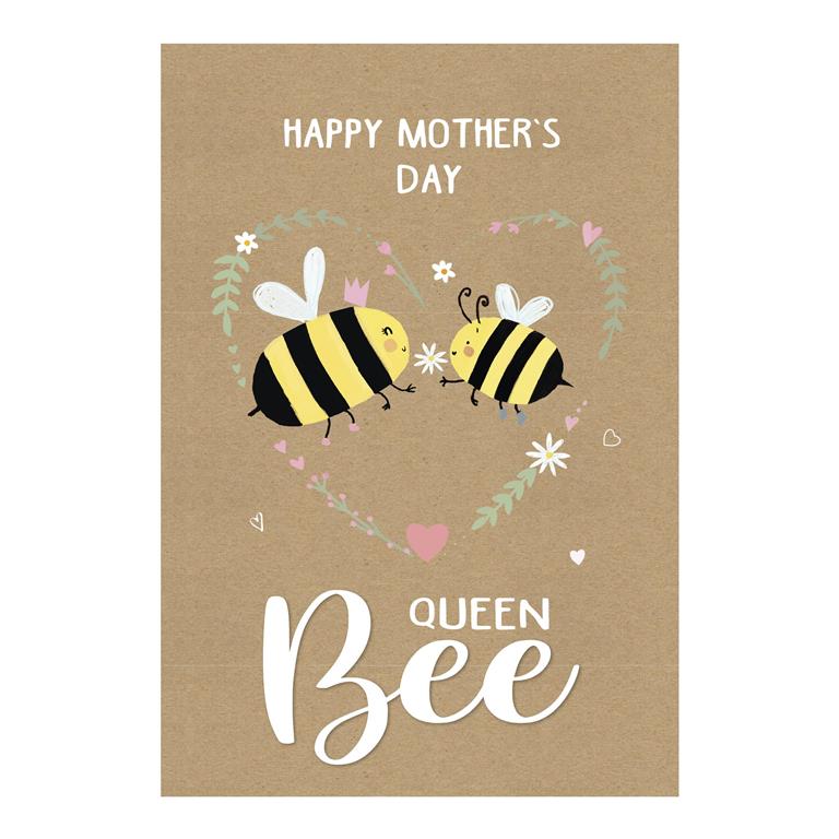 MOTHERS DAY QUEEN BEE POPPET CARD - Click Image to Close