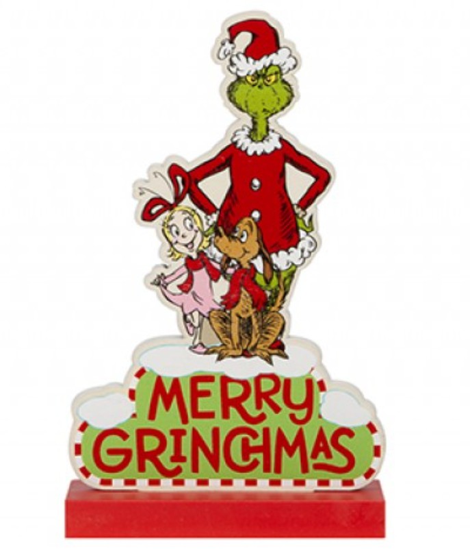 Grinch Mdf Ornament Merry Grinchmas - Click Image to Close