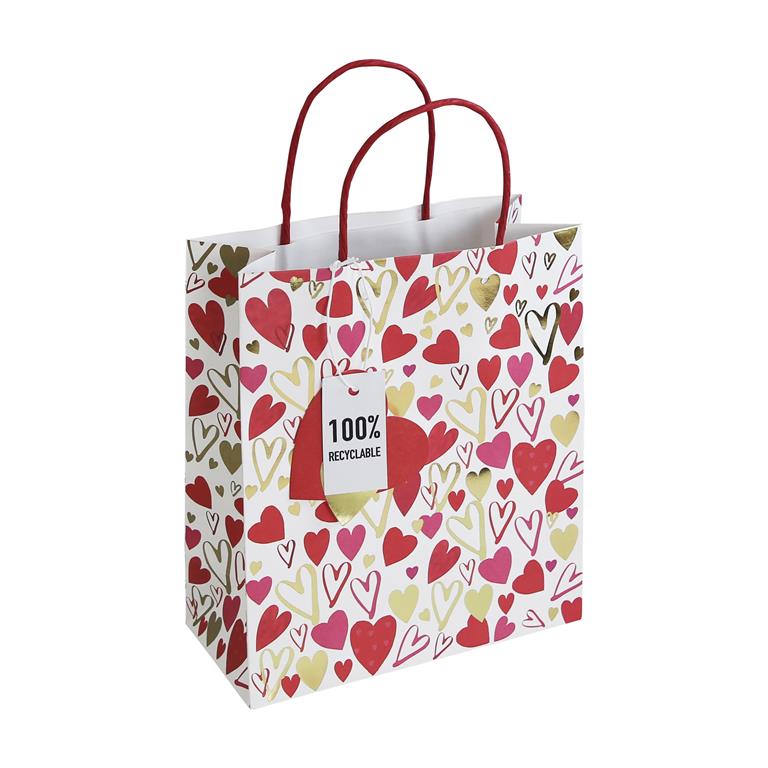 SCATTERED HEARTS MEDIUM BAG - Click Image to Close