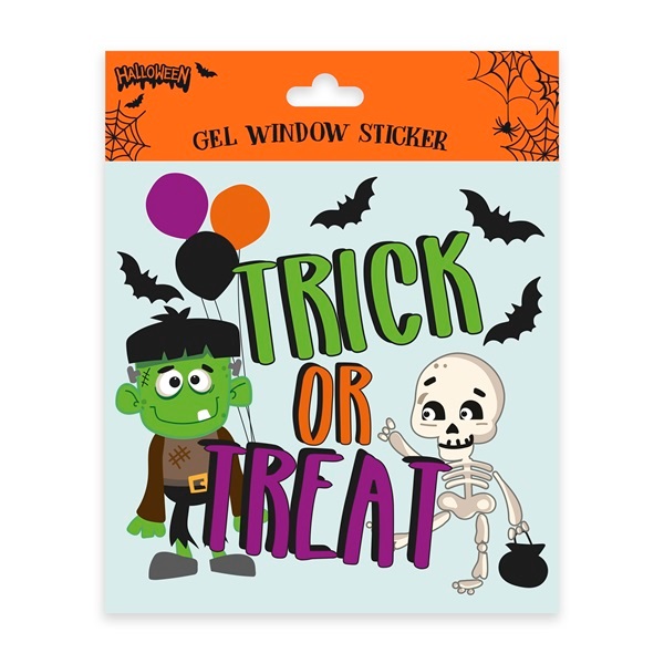 Halloween 7" Gel Window Sticker - Click Image to Close
