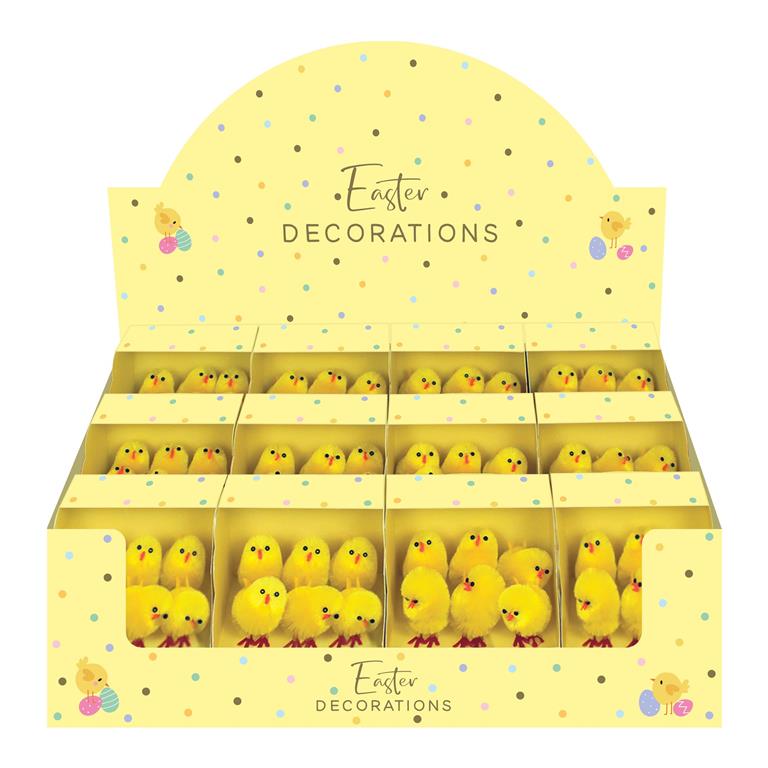 Easter 6 Pack Yellow Chicks - Click Image to Close