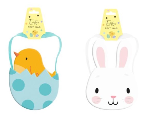 Easter Felt Bag 2 Assorted - Click Image to Close