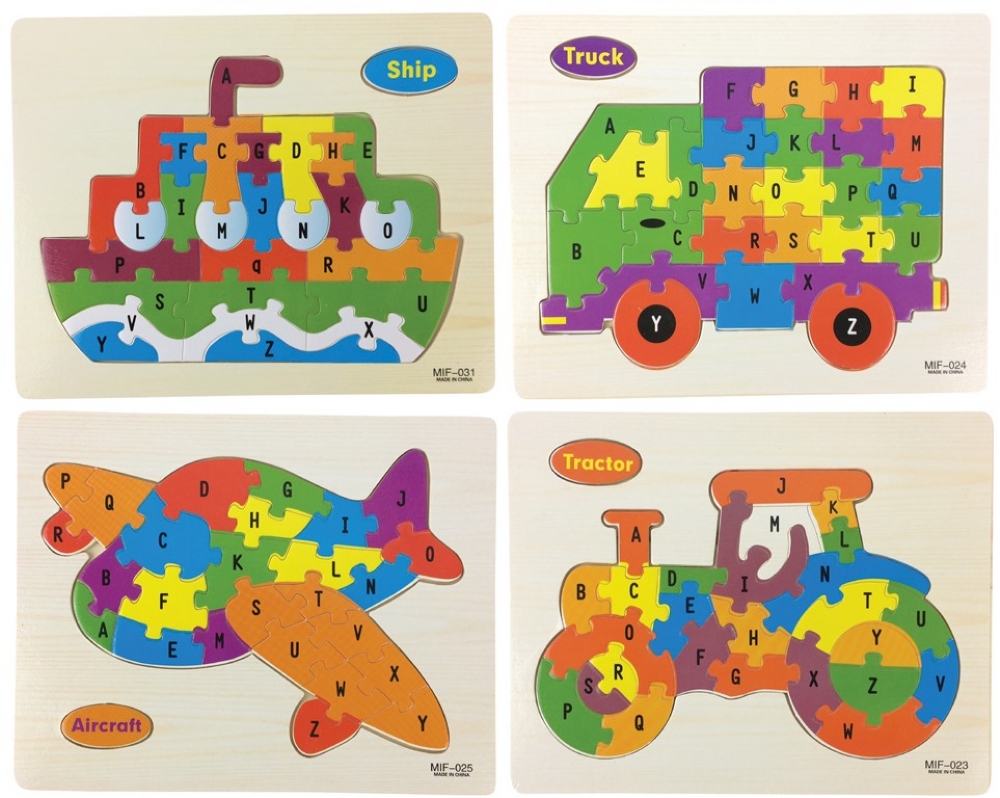 Wooden Vehicle Jigsaw Puzzle 22.5 x 18cm - Click Image to Close