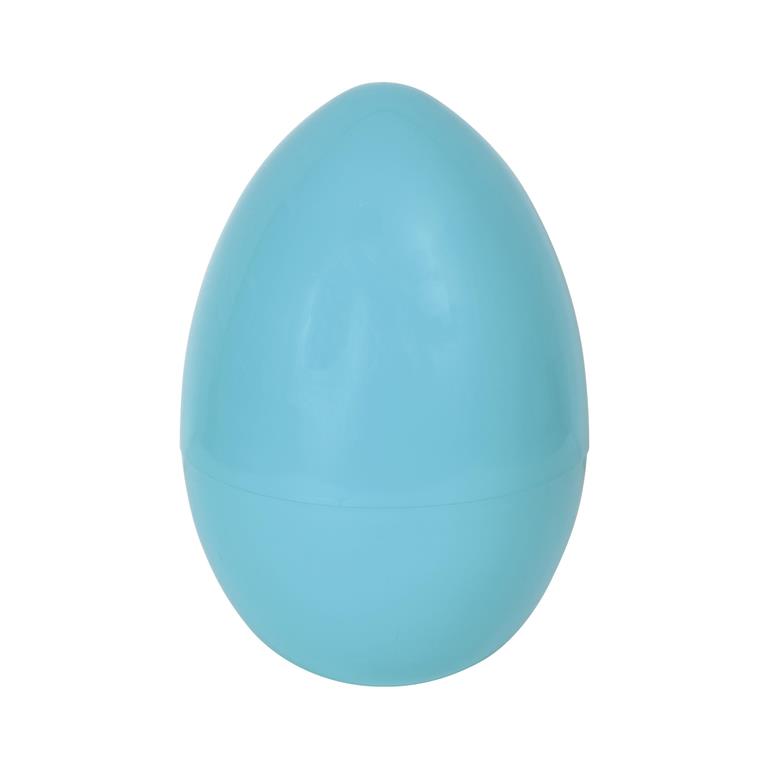 12" Blue Extra Large Plastic Egg - Click Image to Close