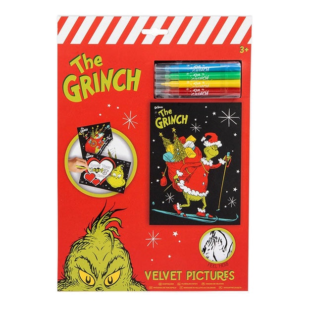 The Grinch Velvet Art Set - Click Image to Close