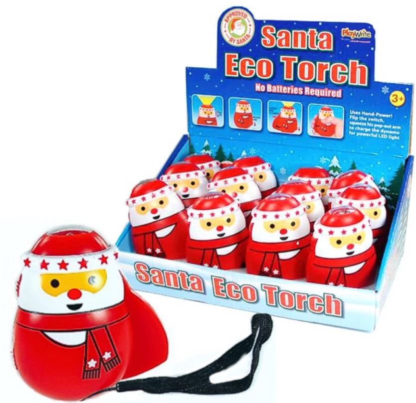 Christmas Santa Eco Torch - Click Image to Close