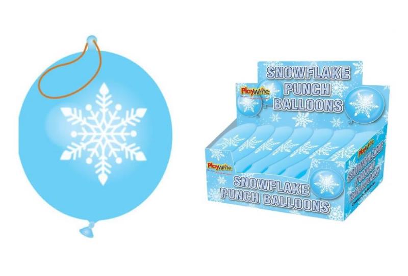 Snowflake Punch Balloons X 60 (20P Each) - Click Image to Close