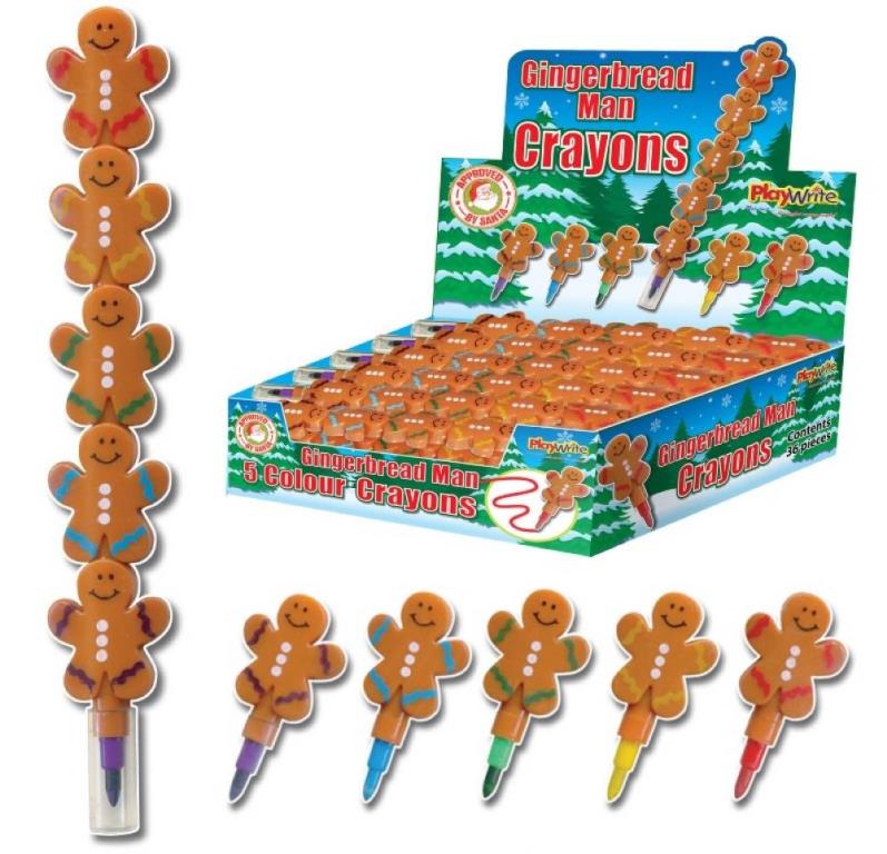 Gingerbread Man Swap Point Crayon 13cm X 36 (27P Each) - Click Image to Close